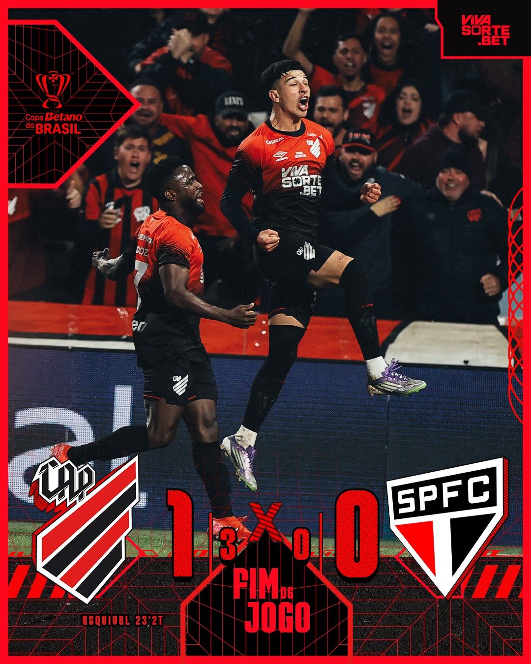 O Athletico-PR eliminou o São Paulo nos pênaltis e está nas quartas de final da Copa do Brasil.