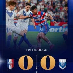 O Fortaleza ficou no empate por 0 a 0 com o Vélez Sarsfield na noite desta terça-feira (12), na Arena Castelão