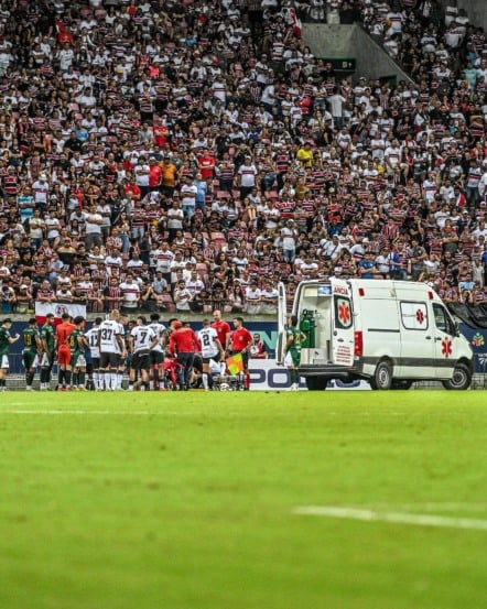 O jogo de ida foi parelho. Foto: Bruno Silva (@sr_brunosilva )