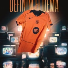 O Barcelona revelou nesta terça-feira (19) o seu novo terceiro uniforme para a temporada 2025/2026.