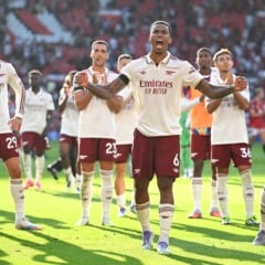 O Arsenal foi o visitante indigesto do primeiro clássico da temporada do Campeonato Inglês Photo by Stuart MacFarlane/Arsenal FC via Getty Images)