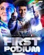 Ele chegou em terceiro, atrás de Max Verstappen, da Red Bull e Oscar Piastri, da McLaren.