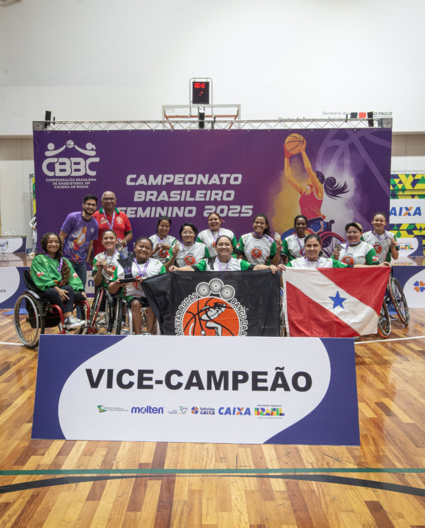 All Star Rodas Pará é vice-campeão brasileiro de basquete em cadeira de rodas feminino

