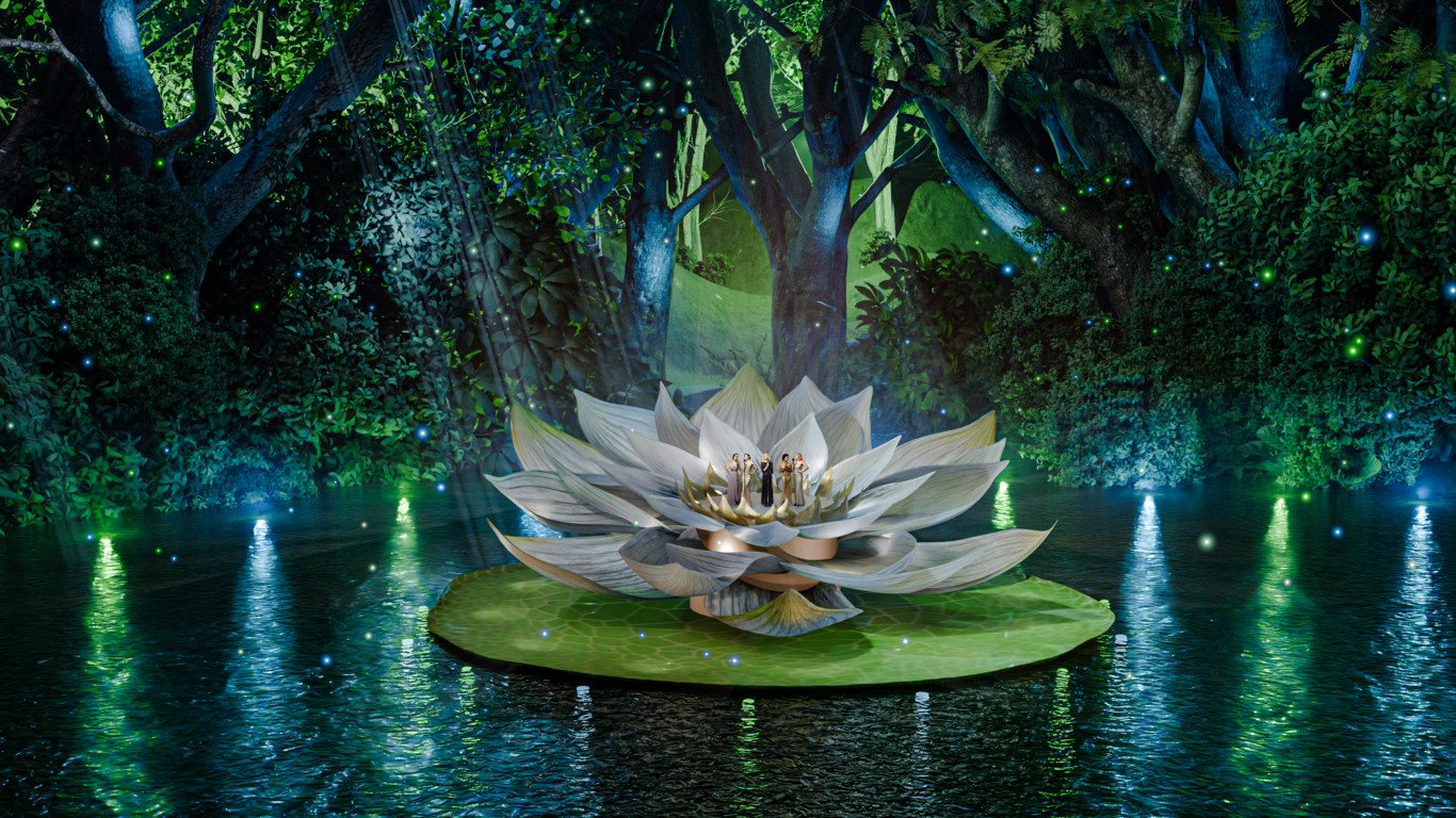 Com 88 toneladas, palco em forma de vitória-régia será cenário de show de Mariah Carey na Amazônia