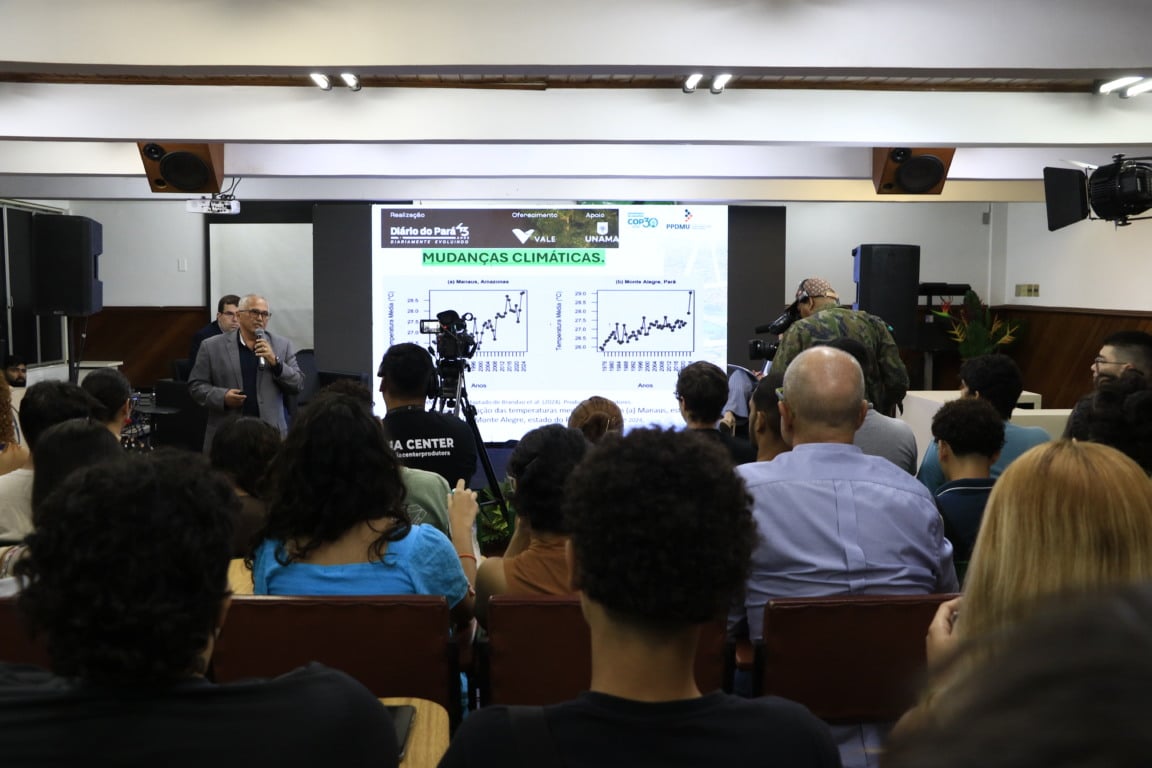 As discussões reuniram especialistas, acadêmicos e representantes do setor privado no auditório da Unama. Fotos: Antônio Melo