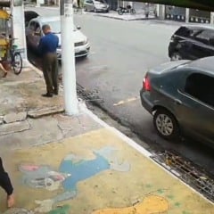 Assassinato em plena luz do dia no bairro da Pedreira é registrado por câmeras