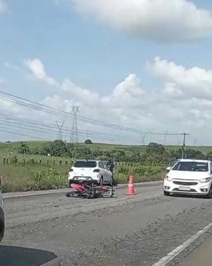 Colisão frontal mata motociclista na BR-316 em Santa Maria do Pará