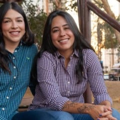 Jessica Kalossi e Monyque Isabella, filha de Leonardo - Reprodução


