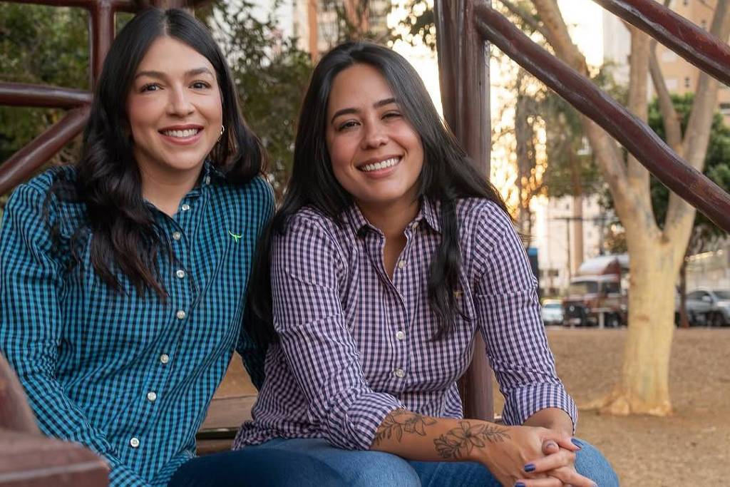 Jessica Kalossi e Monyque Isabella, filha de Leonardo - Reprodução

