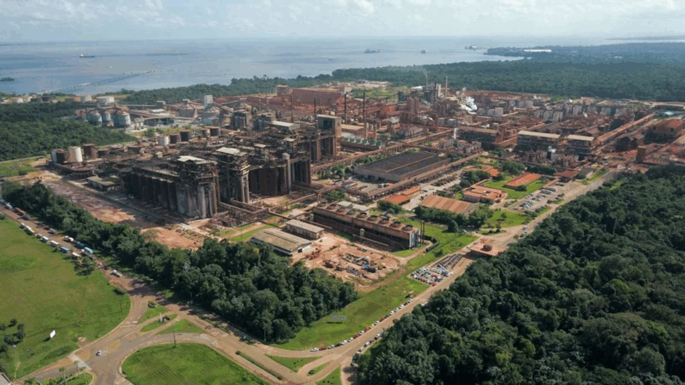 Planta da Alunorte, maior refinaria de alumina do mundo fora da China, localizada no município de Barcarena. Foto Divulgação