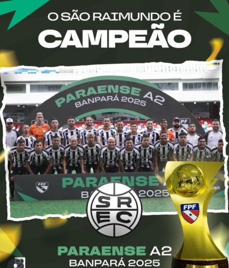 São Raimundo é campeão da A2 do Parazão 2025
