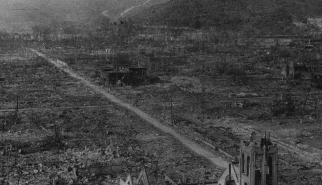 Hiroshima Nakaku. Após a explosão da bomba nuclear. Foto: Satsuo Nakata