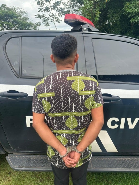 Jacó Gomes Pereira, de 35 anos, acusado de tentar matar sua ex-companheira, uma adolescente de apenas 15 anos, no município de Igarapé-Açu. Foto: Tiago Silva