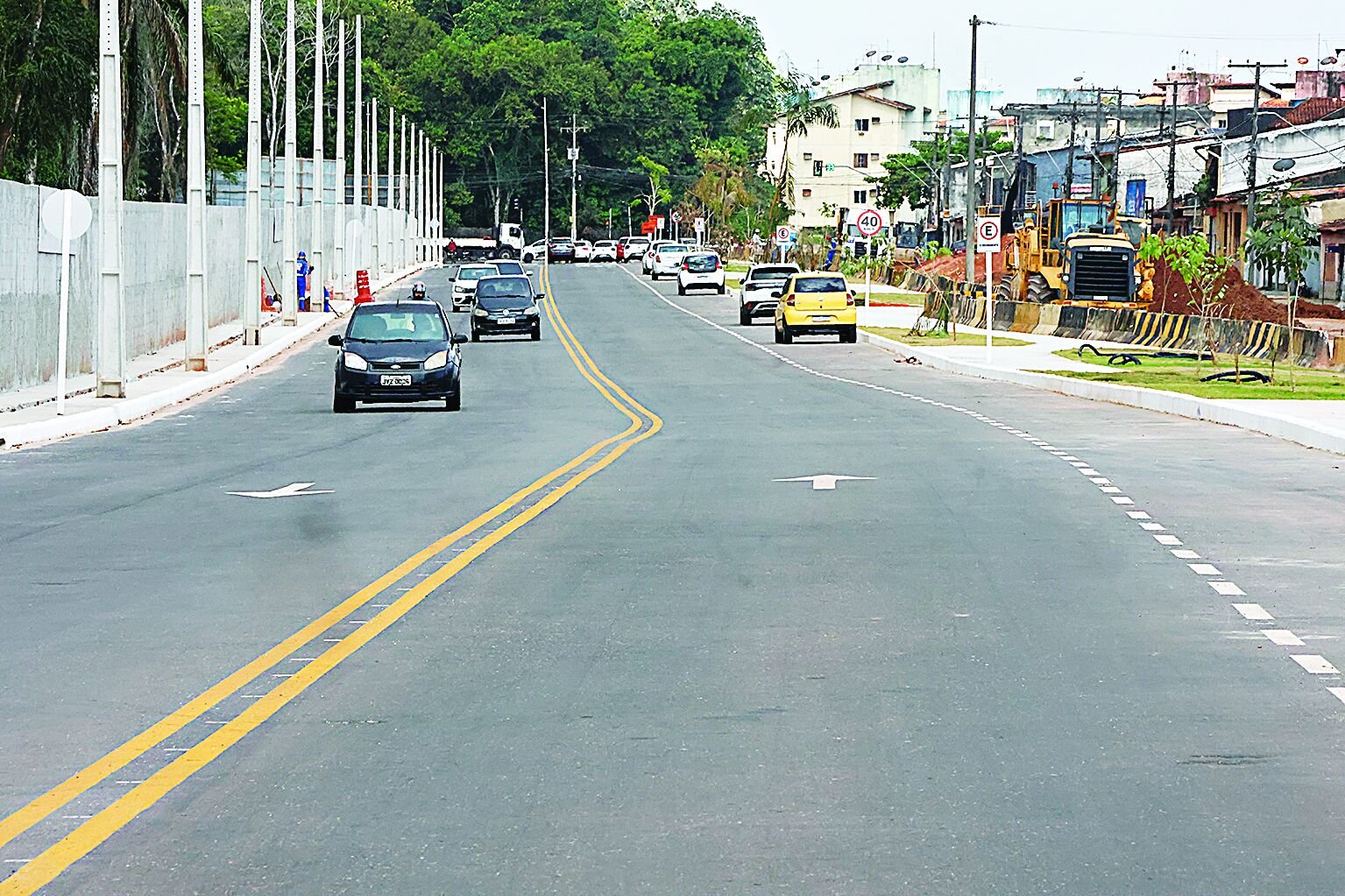 A Rua da Marinha passa por obras que vão ajudar durante e depois da conferência climática