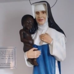 Imagem de Santa Dulce no santuário em sua honra, em Salvador. Foto: Luiz Octávio Lucas