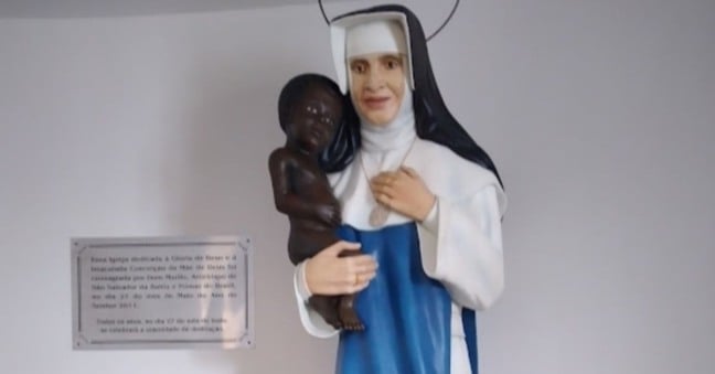 Imagem de Santa Dulce no santuário em sua honra, em Salvador. Foto: Luiz Octávio Lucas