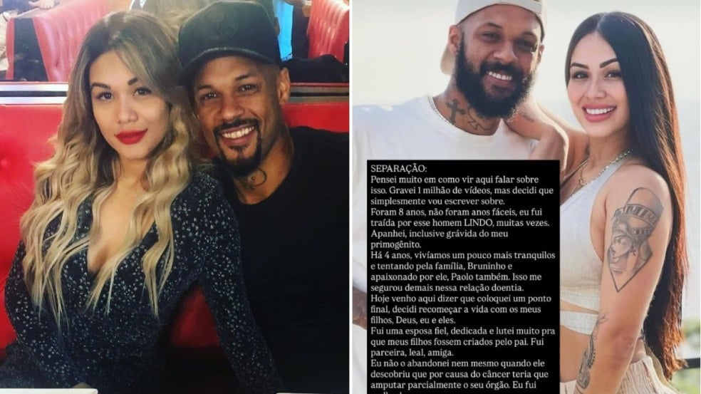 Ex-Botafogo e Remo, Bruno Silva enfrenta separação após declarações da esposa: 'Foi pra zona'