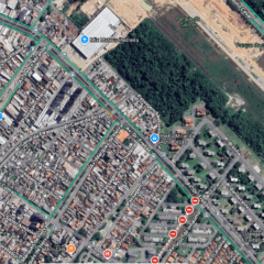 Trecho da avenida Dr. Freitas, entre as avenidas Visconde de Inhaúma e Pedro Miranda. Foto: Google Maps