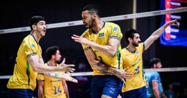Com show de Alan, Brasil encerra VNL com vitória e 3º lugar
