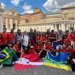 Jovens da Amazônia participam de peregrinação espiritual e encontro com o Papa em Roma
