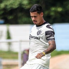 Luan Freitas sabe que a possibilidade de sair do Z4 é real e Papão vai com tudo contra os goianos - Foto: Matheus Vieira/PSC