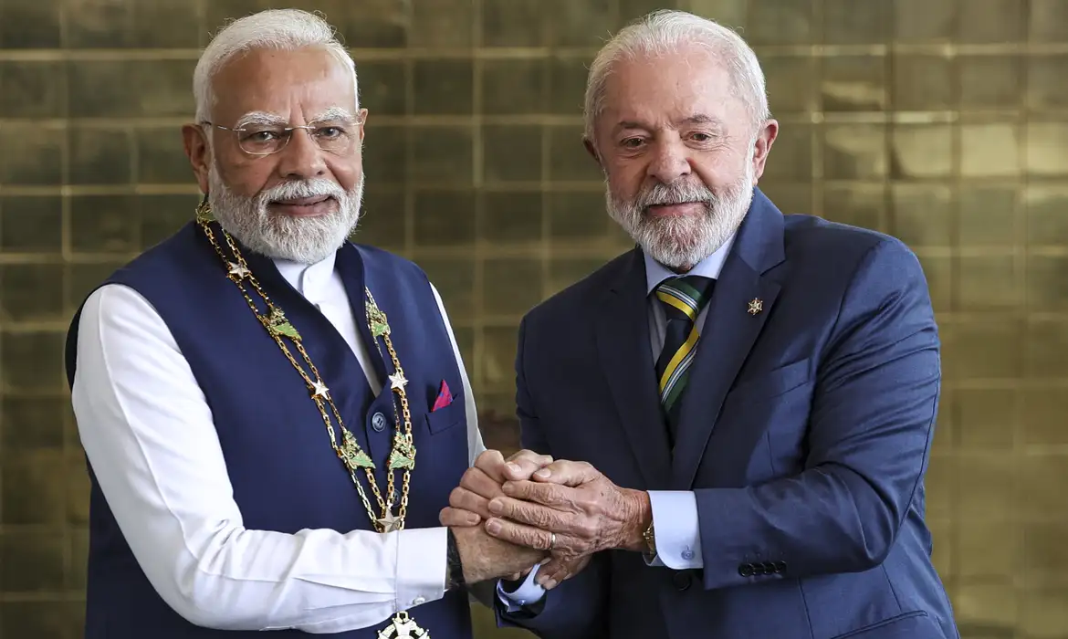O presidente Luiz Inácio Lula da Silva e o primeiro-ministro da Índia, Narendra Modi, tiveram uma conversa por telefone nesta quinta-feira (7). Foto: Marcelo Camargo / Agência Brasil