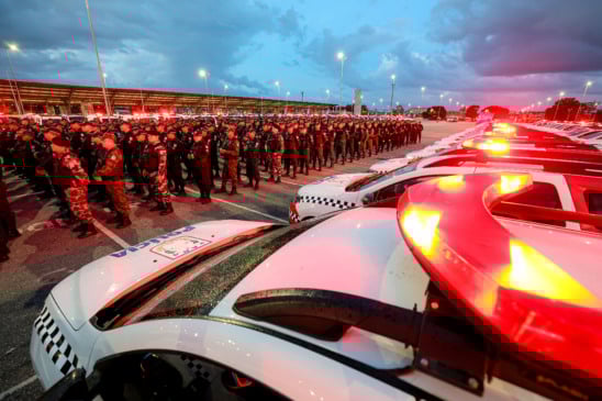 Estado reforça operação com mais viaturas na RMB. fOTOS: Marco Santos