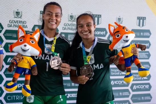 Luana e Joice fizeram história na Arena Paraíba. Foto: Divulgação