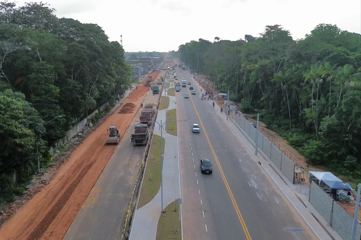Obras da Nova Rua da Marinha avançam e impactam trânsito em Belém