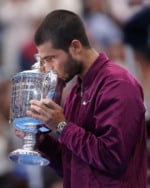 O espanhol Carlos Alcaraz, 22, e o italiano Jannik Sinner, 24, fizeram, neste domingo (7), a terceira final de Grand Slam seguida juntos