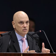 O ministro Alexandre de Moraes, do Supremo Tribunal Federal (STF), votou nesta terça, 9, pela condenação de todos os oito réus investigados na chamada trama golpista, entre eles o ex-presidente Jair Bolsonaro (PL). Foto: Rosinei Coutinho/STF