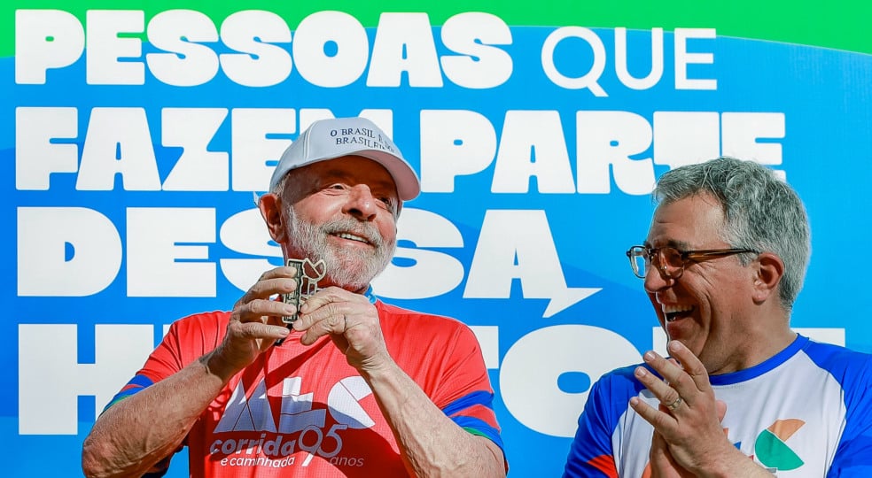 Presidente da República, Luiz Inácio Lula da Silva, durante a participação na Corrida e Caminhada MEC 95 anos, na Esplanada dos Ministérios. Brasília - DF. Foto: Ricardo Stuckert / PR