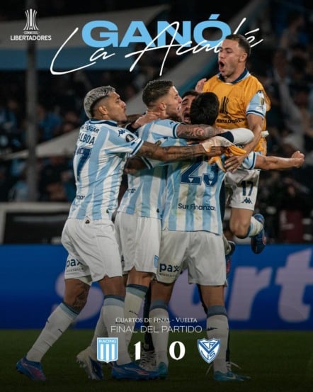 Racing vence Vélez e avança à semifinal da Libertadores pela primeira vez desde 1997. Confira os detalhes da partida e próximos desafios.