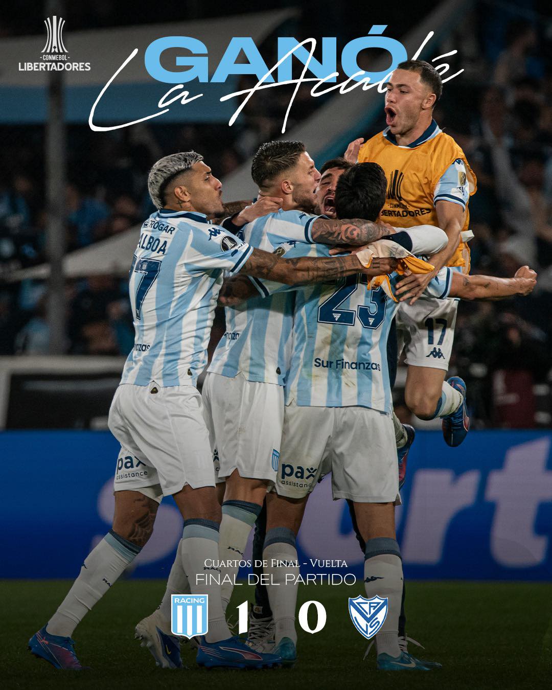 Racing vence Vélez e avança à semifinal da Libertadores pela primeira vez desde 1997. Confira os detalhes da partida e próximos desafios.