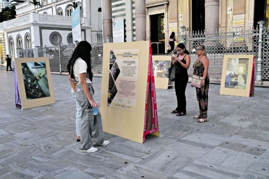 Exposição mostra imagens do trabalho de restauro da Basílica Santuário de Nazaré, em Belém

FOTO: MAURO ÂNGELO