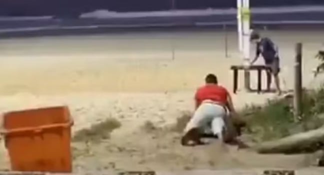 Imagem do turista britânico que foi dopado em Ipanema — Foto: Reprodução
