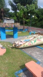 Imagem de Nossa Senhora de Nazaré é destruída em ato de vandalismo no distrito do Apeú, em Castanhal (PA)