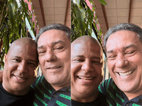 Dezoito anos depois de um desentendimento que marcou a televisão esportiva, Marcelinho Carioca e Vanderlei Luxemburgo reencontraram-se em São Paulo