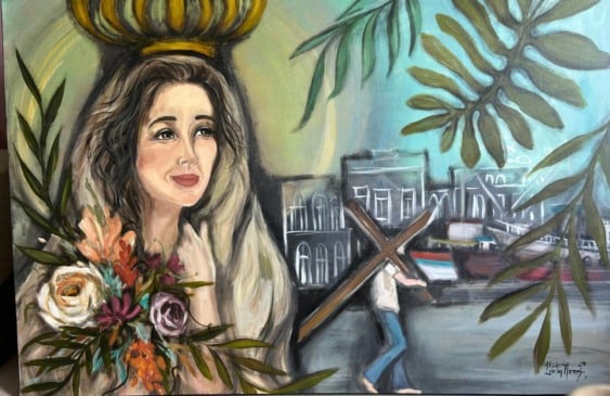 A artista plástica Cíntia Ramos celebra sua fé em Nossa Senhora de Nazaré com exposição
