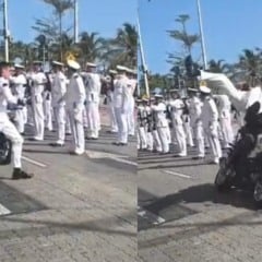 Acidente com motociclista fere militar da Marinha no 7 de Setembro em Fortaleza