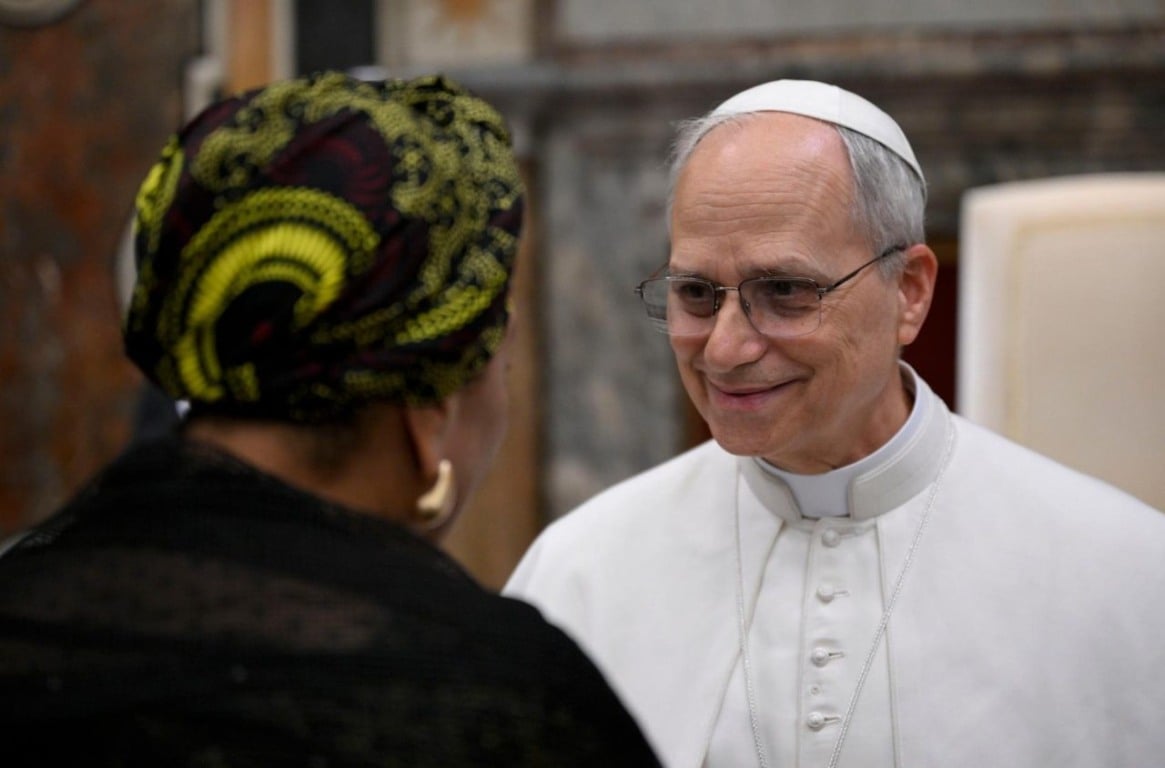 Reprodução:  Papa Leão (@Vatican Media)
