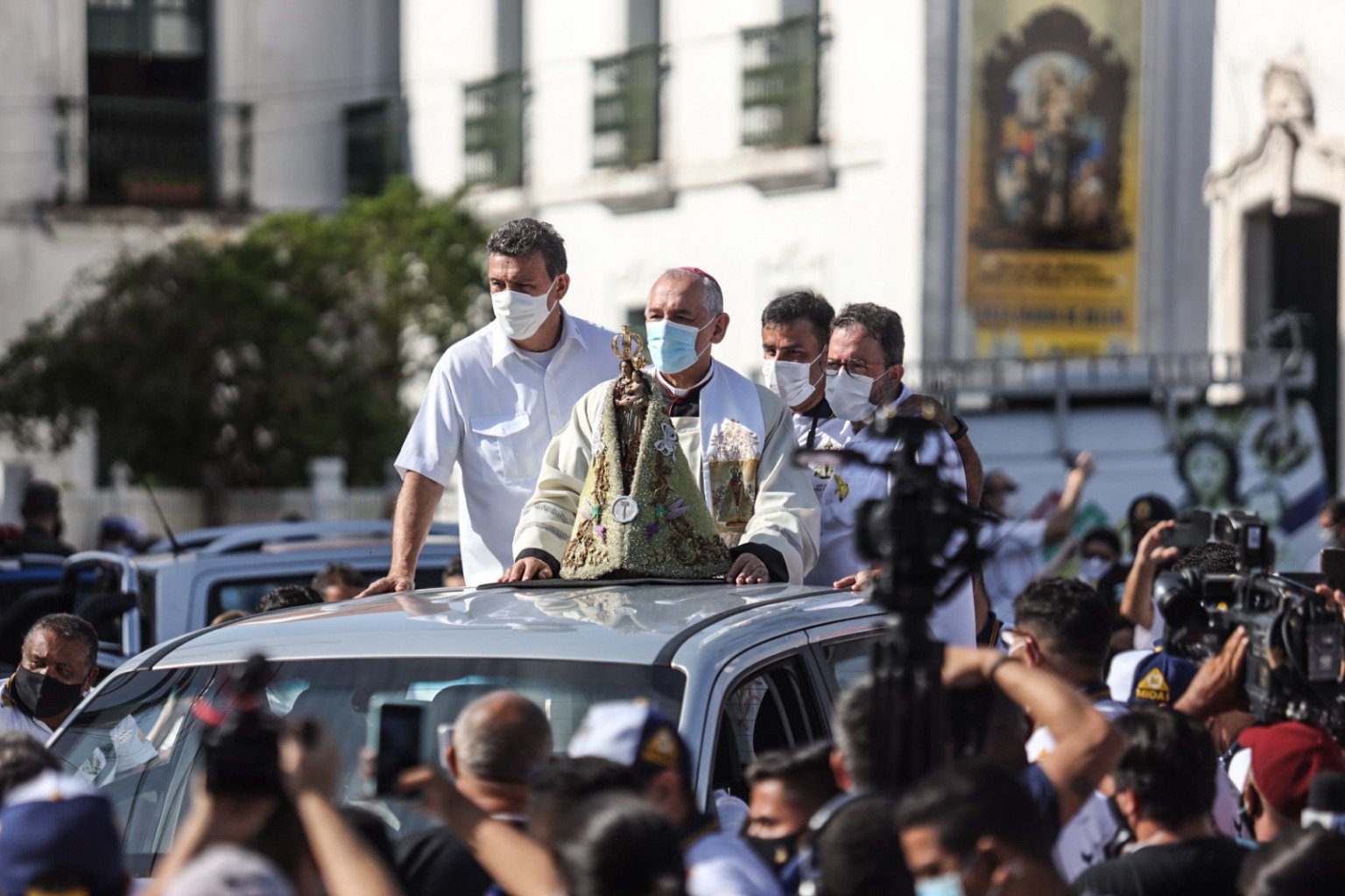 Corda, helicóptero e solidariedade: os Círios históricos da pandemia. Fotos: Agência Pará