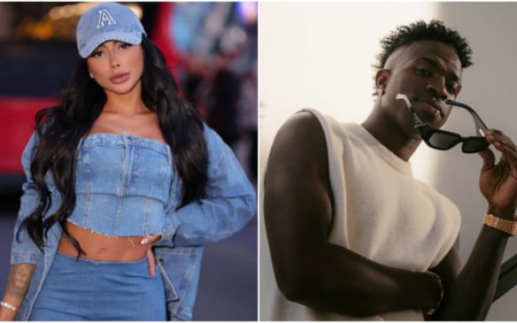Em meio ao romance que mantinha com Virginia, outra modelo, Anna Carolina, afirmou que também trocou mensagens com Vini Jr. Fotos: Reprodução/Instagram