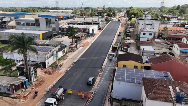 Imagem mostra momento do equipamento ainda em obras, no mês de julho deste ano.