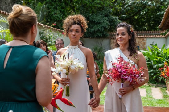 Cap173 -  Casamento Laís (Lorena Lima) e Cecília (Maeve Jinkings). Créditos: Globo/Fábio Rocha e Globo/Estevam Avellar