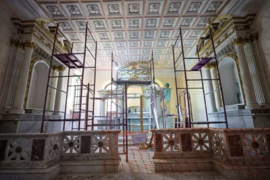 Restauração da capela centenária da Santa Casa entra na reta final”