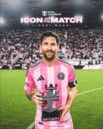 Messi foi o craque do jogo.