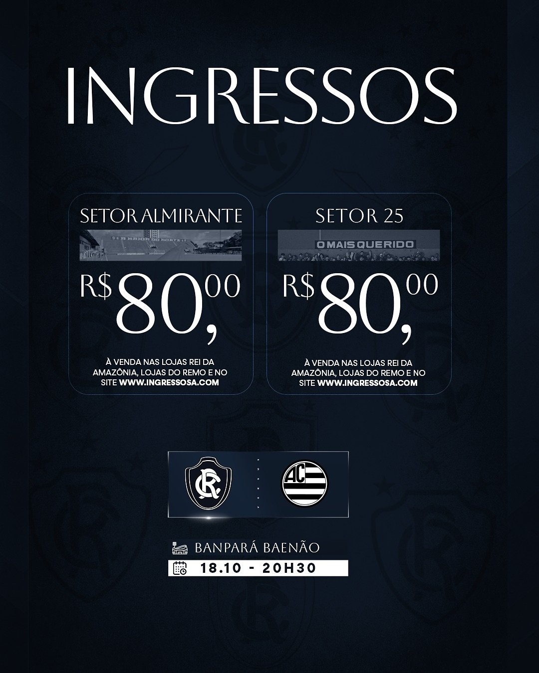 R$ 80 para ver o Leão lutar pelo G4 — ingressos à venda para Remo x Athletic