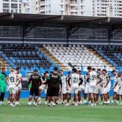 Sem banco, Papão se arrasta e não mantém a mesma pegada durante os jogos - Foto: Matheus Vieira/PSC