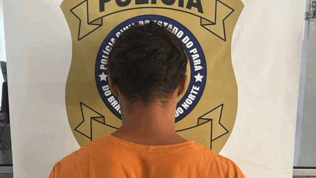 Policiais civis de Tucumã durante a operação que resultou na prisão do suspeito de homicídio.